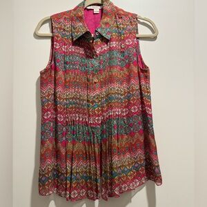 Diane Von Furstenberg Multicolor Floral Shirt